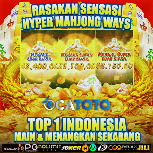 OCATOTO | Agen Toto Slot & Toto Online Resmi dengan Game Terlengkap RTP 98% Stabil image 1